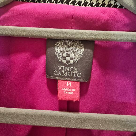 Vince Camuto Women's Houndstooth Double Breasted Blazer Size 14 - Picture 4 of 7